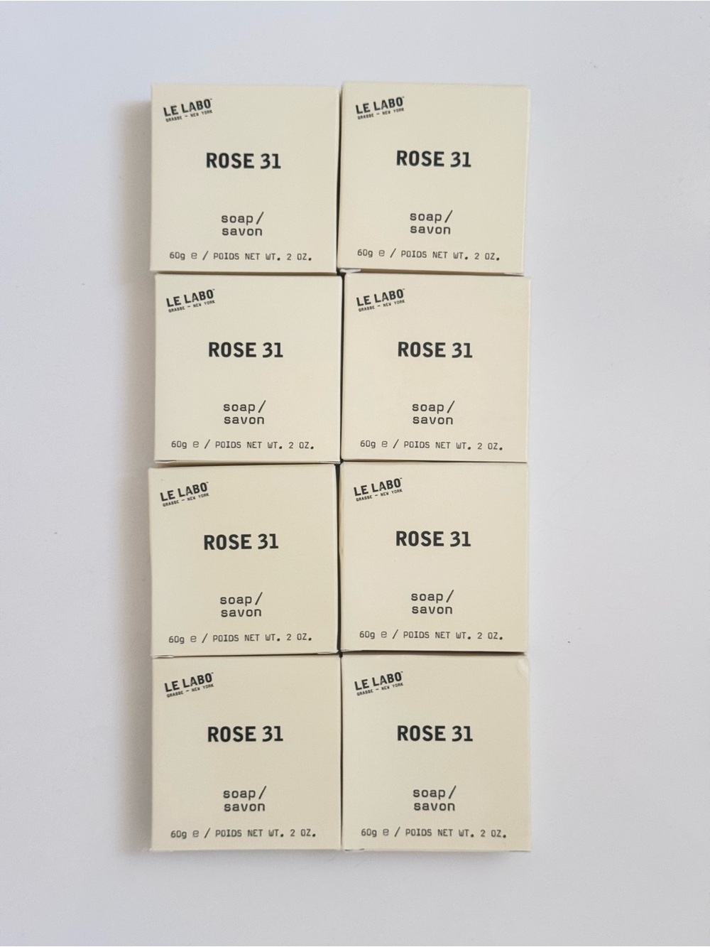 Le Labo - Rose 31 Bar Soap 60g Set of 8